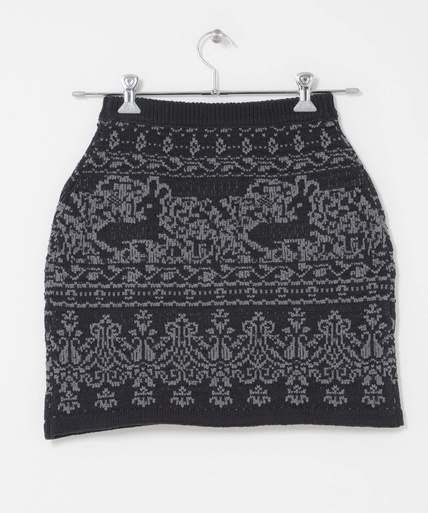  「ジャガードニットスカート」|スカート|