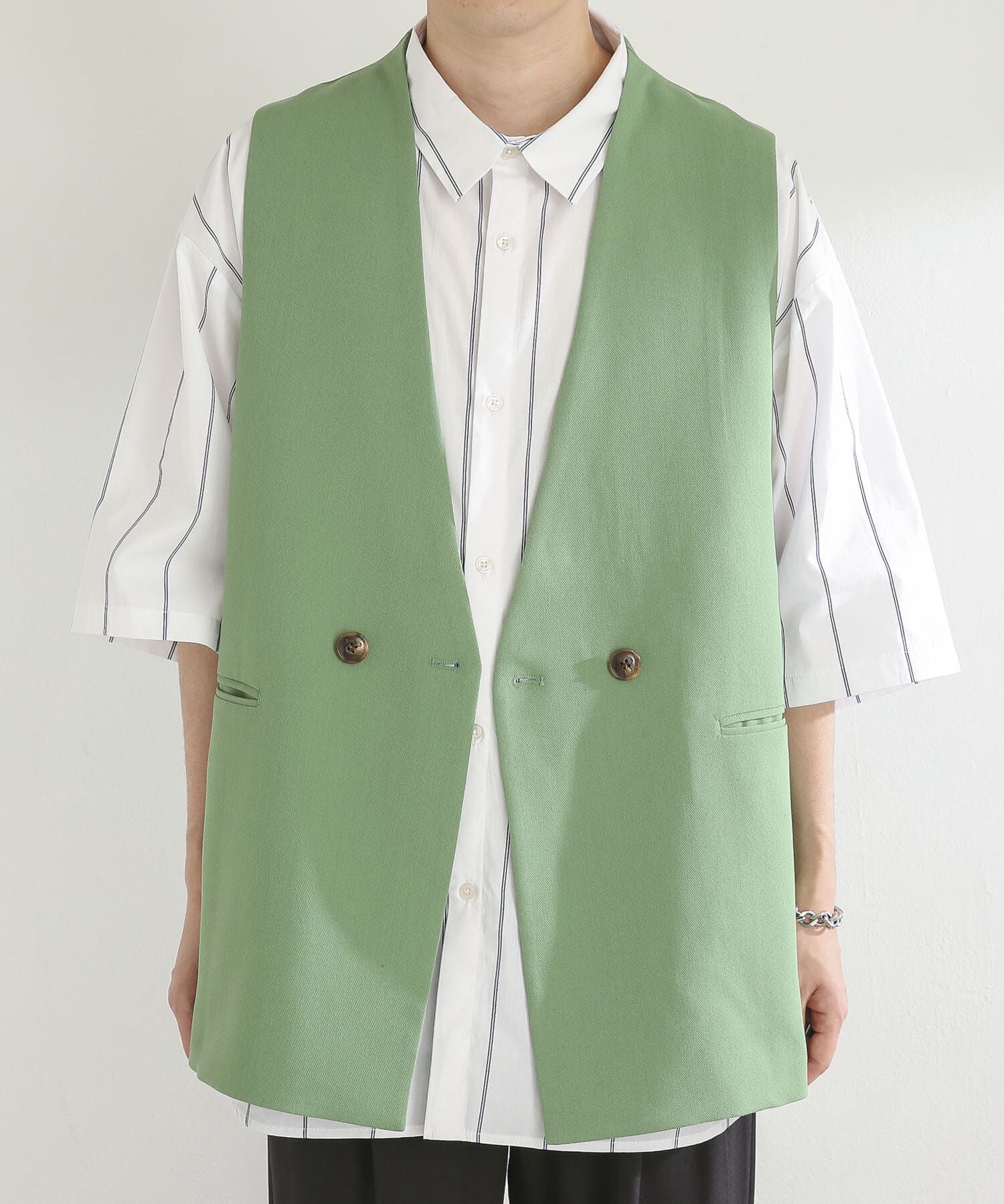 SENSE OF PLACE by URBAN RESEARCH「ダブルテーラードベスト」|ベスト・ジレ|