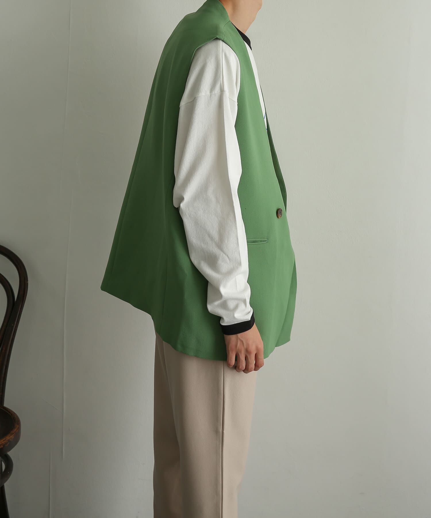 SENSE OF PLACE by URBAN RESEARCH「ダブルテーラードベスト」|ベスト・ジレ|