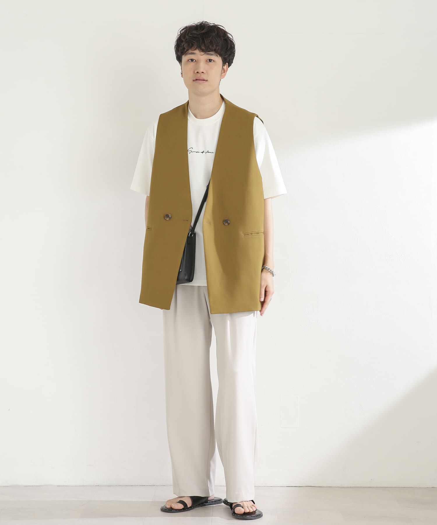 SENSE OF PLACE by URBAN RESEARCH「ダブルテーラードベスト」|ベスト・ジレ|