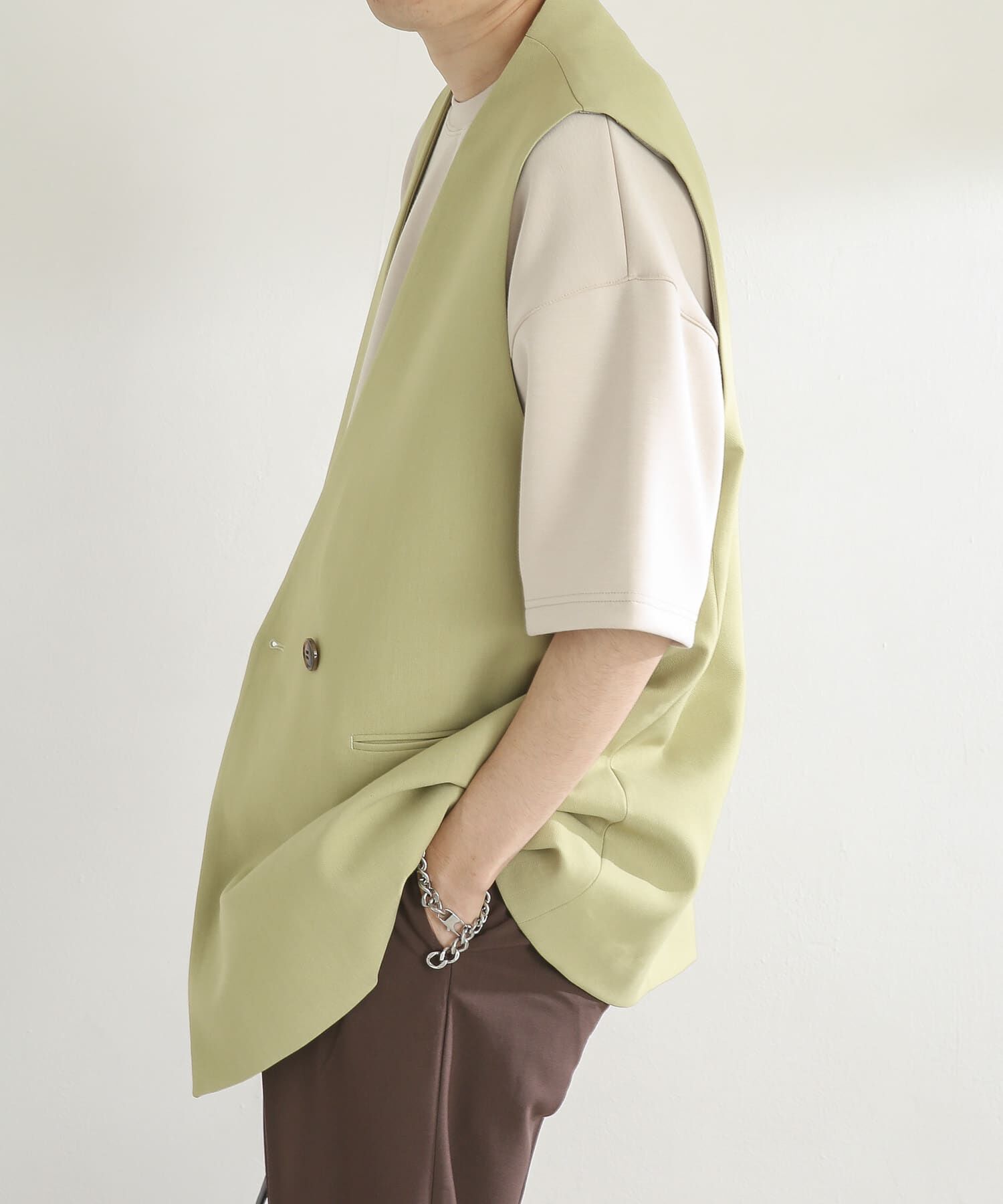 SENSE OF PLACE by URBAN RESEARCH「ダブルテーラードベスト」|ベスト・ジレ|