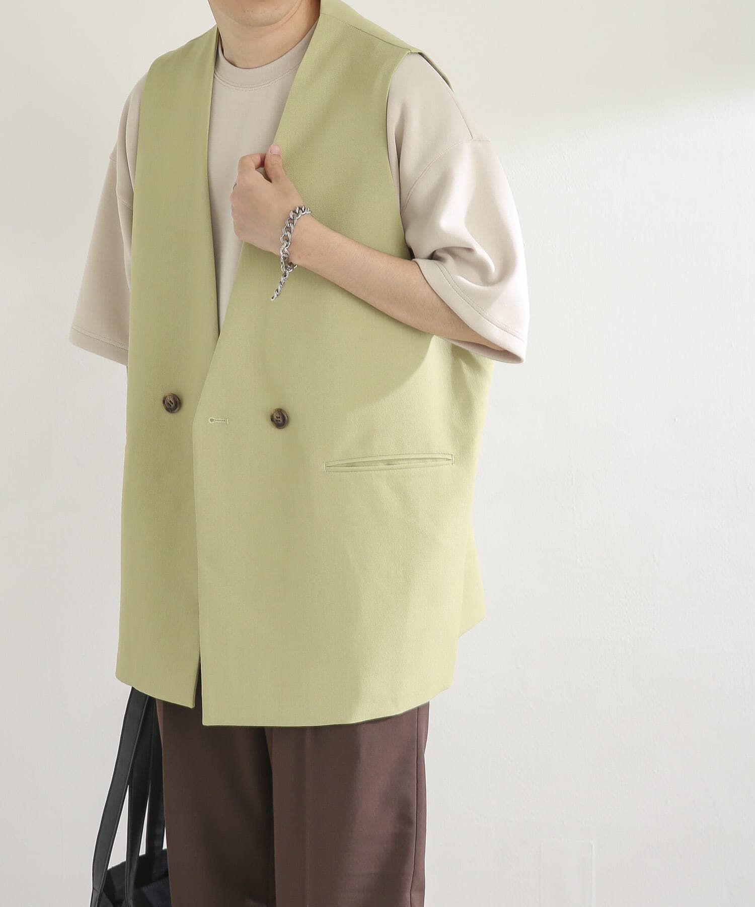 SENSE OF PLACE by URBAN RESEARCH「ダブルテーラードベスト」|ベスト・ジレ|