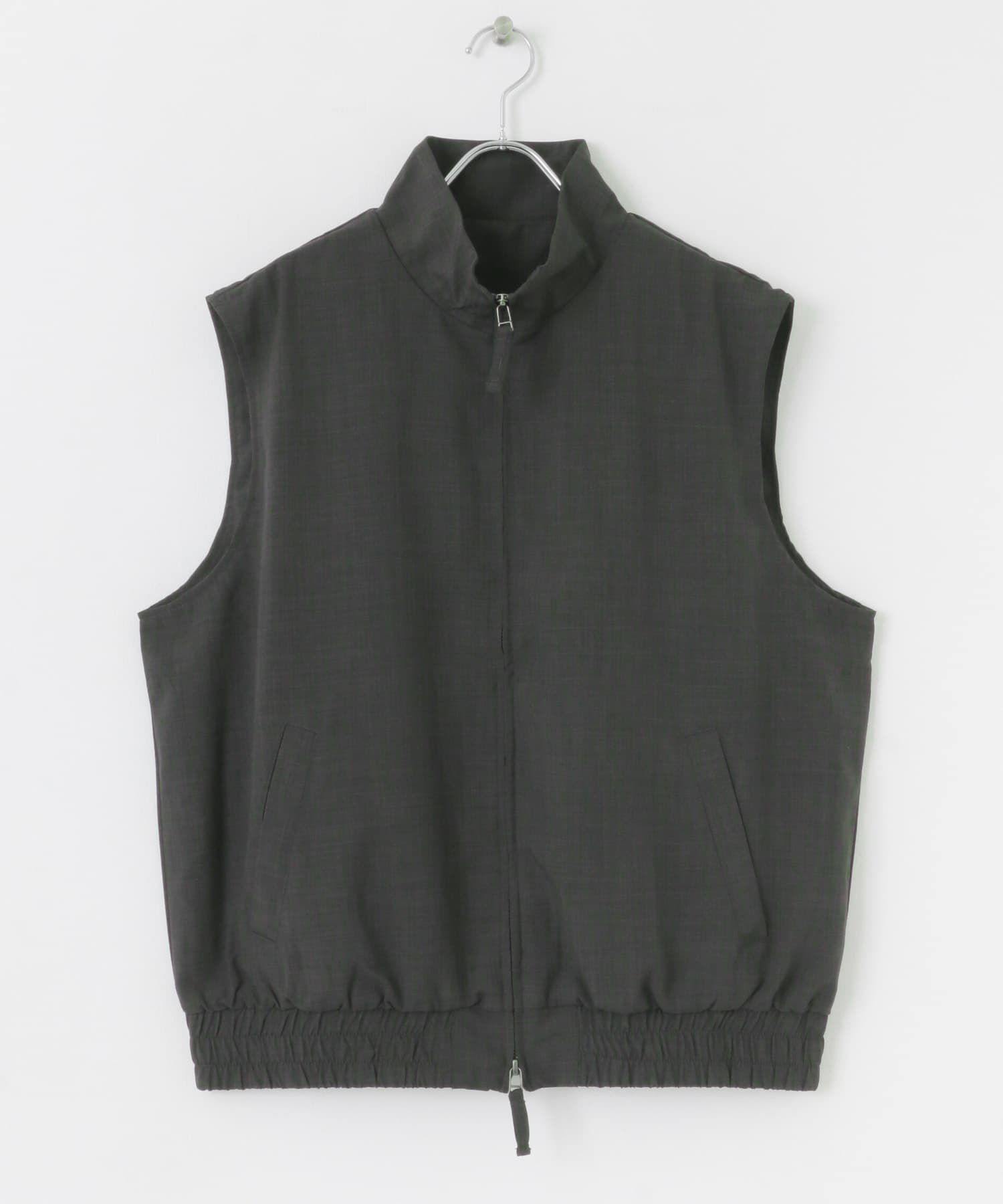 SENSE OF PLACE by URBAN RESEARCH「『ｲｰｼﾞｰｹｱ/ｾｯﾄｱｯﾌﾟ対応』ﾘﾈﾝﾗｲｸｽﾀﾝﾄﾞｶﾗｰW  」|ベスト・ジレ|