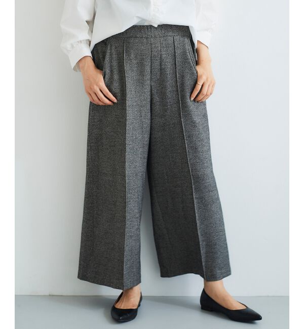 le.coeur blanc「ツイードライクワイドクロップドパンツ」|その他|