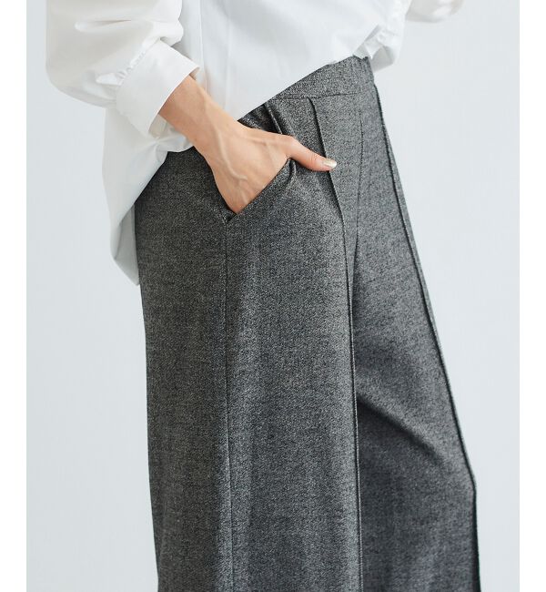 le.coeur blanc「ツイードライクワイドクロップドパンツ」|その他|