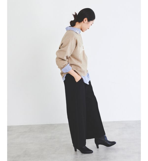 le.coeur blanc「ツイードライクワイドクロップドパンツ」|その他|