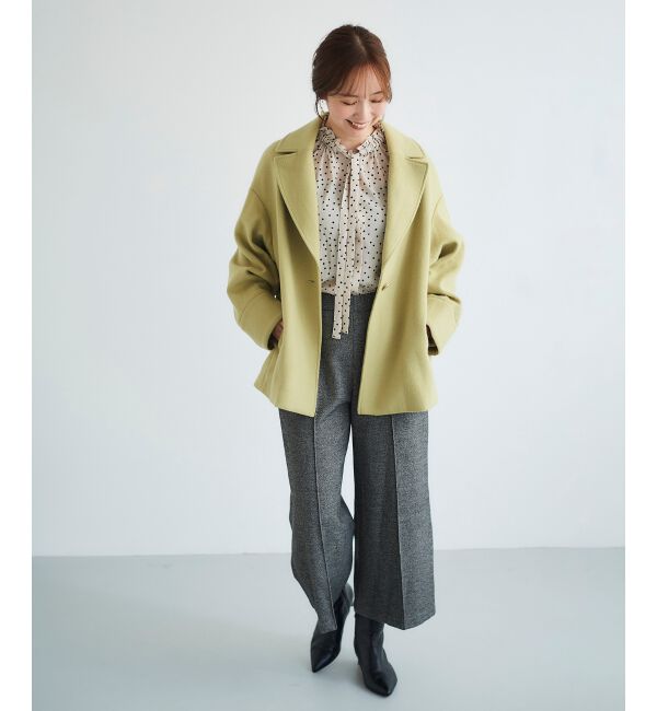 le.coeur blanc「ツイードライクワイドクロップドパンツ」|その他|