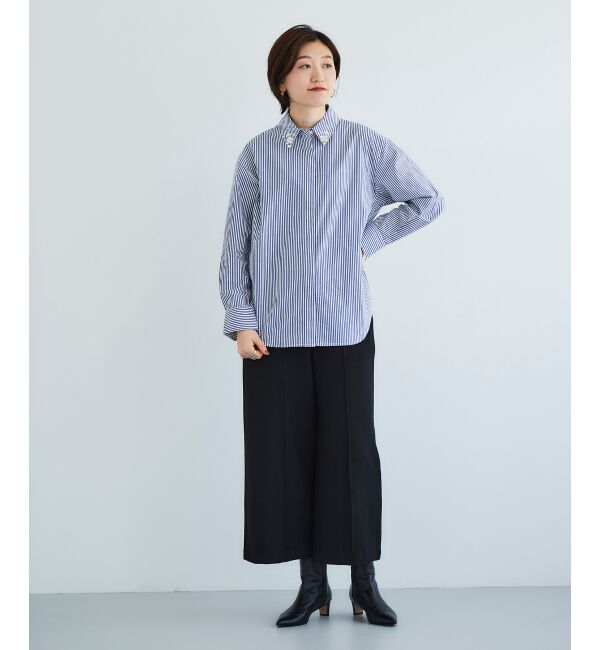 le.coeur blanc「ツイードライクワイドクロップドパンツ」|その他|