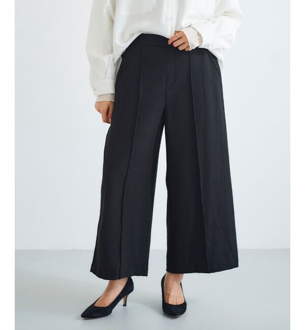 le.coeur blanc「ツイードライクワイドクロップドパンツ」|その他|