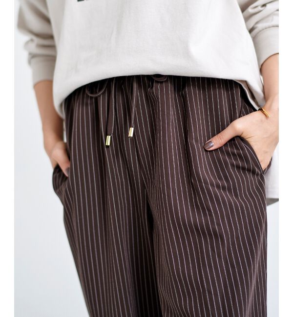 le.coeur blanc「ダブルストライプジョガーパンツ」|その他|