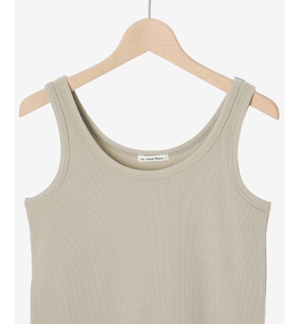le.coeur blanc「COTTONストレッチテレコタンク」|タンクトップ|