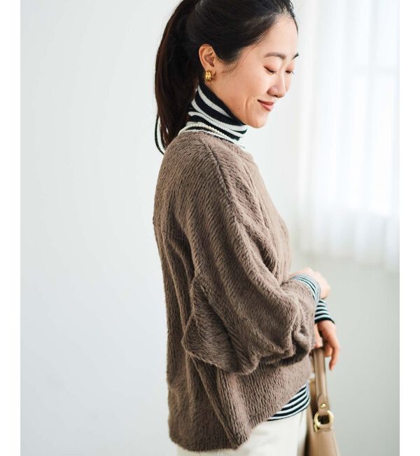 le.coeur blanc「《手洗い可能》シャギードルマンプルオーバー」|プルオーバー|