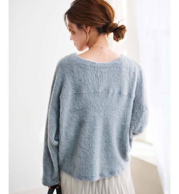 le.coeur blanc「《手洗い可能》シャギードルマンプルオーバー」|プルオーバー|