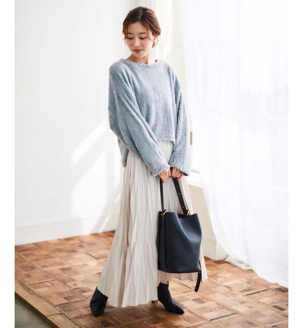 le.coeur blanc「《手洗い可能》シャギードルマンプルオーバー」|プルオーバー|