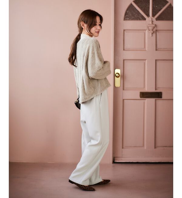 le.coeur blanc「《手洗い可能》シャギードルマンプルオーバー」|プルオーバー|
