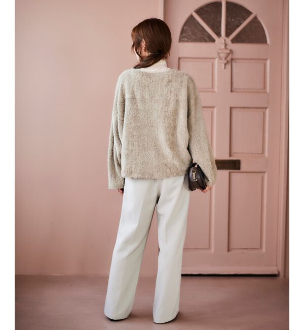 le.coeur blanc「《手洗い可能》シャギードルマンプルオーバー」|プルオーバー|