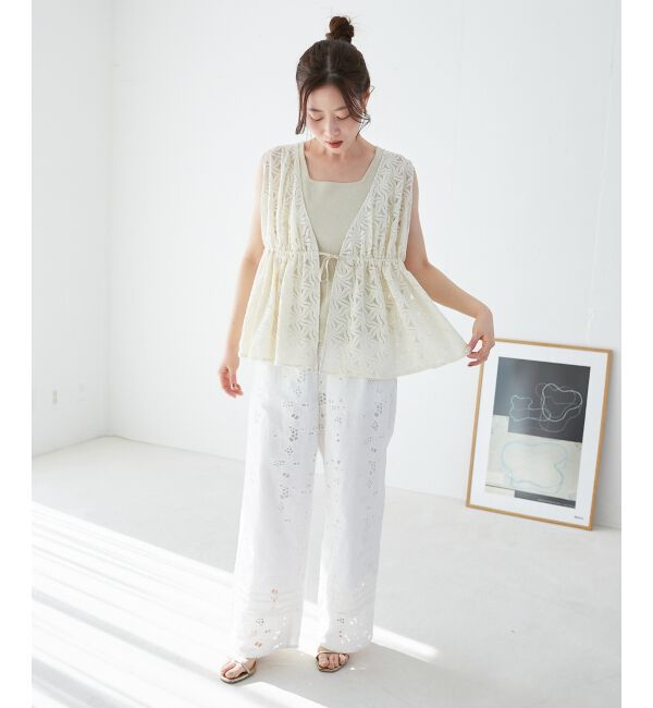  「スクエアニットタンク」|タンクトップ|