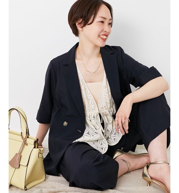  「スクエアニットタンク」|タンクトップ|