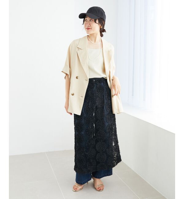  「スクエアニットタンク」|タンクトップ|