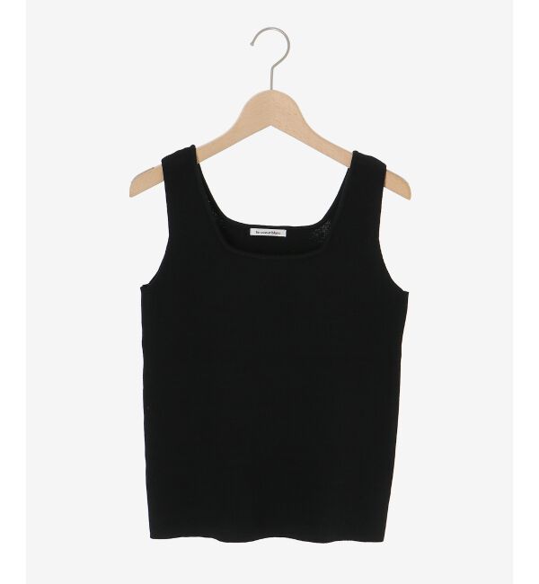  「スクエアニットタンク」|タンクトップ|