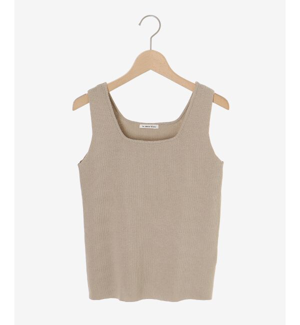  「スクエアニットタンク」|タンクトップ|