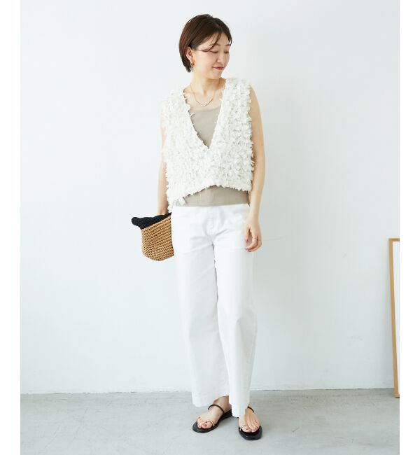  「スクエアニットタンク」|タンクトップ|