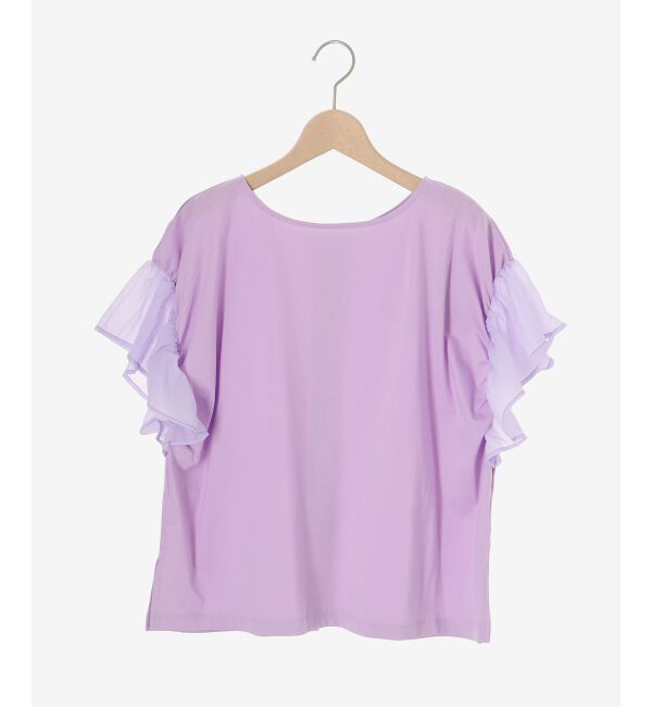  「コットンシルケットコンビカットプルオーバー」|プルオーバー|