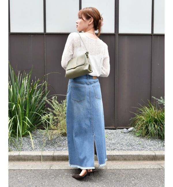  「ストレッチレースクルーネックカットソー」|Tシャツ・カットソー|