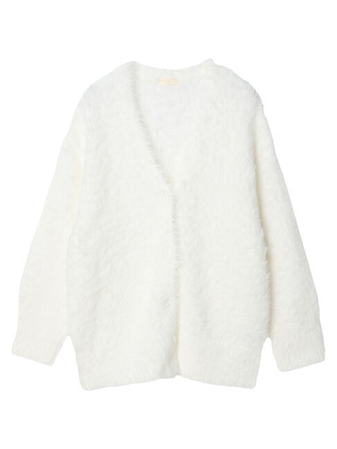 earth music&ecology「フェザーヤーンロングニットカーディガン」|カーディガン|