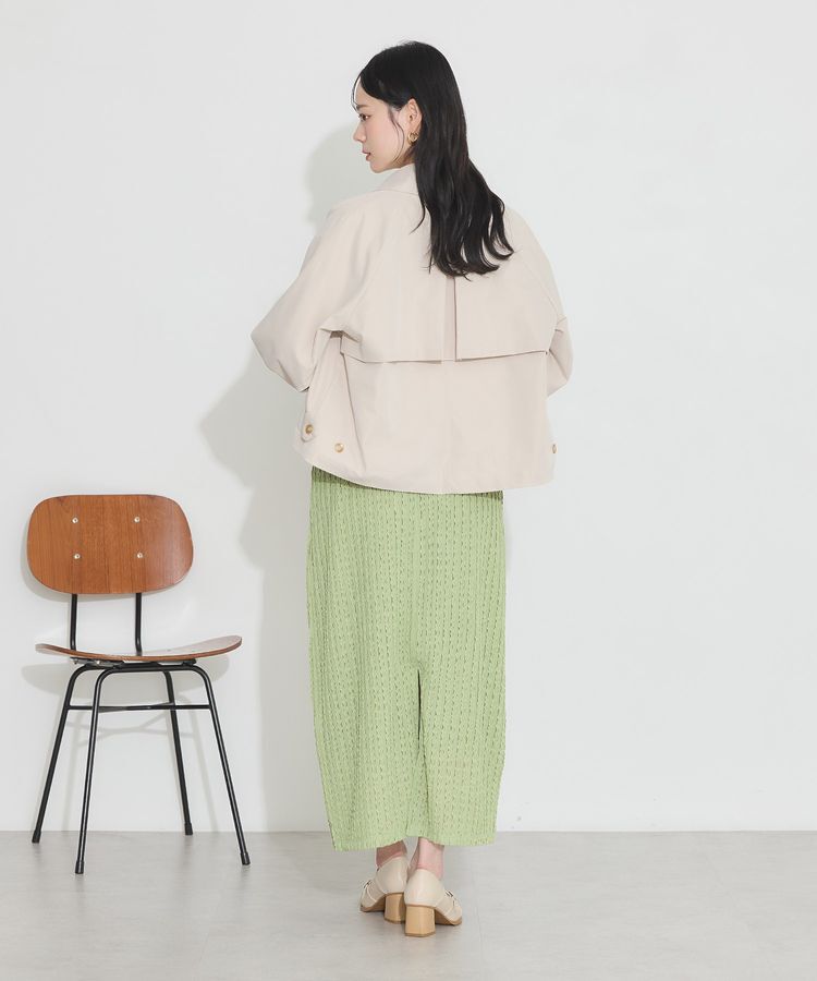 earth music&ecology「ショートトレンチコート」|トレンチコート|