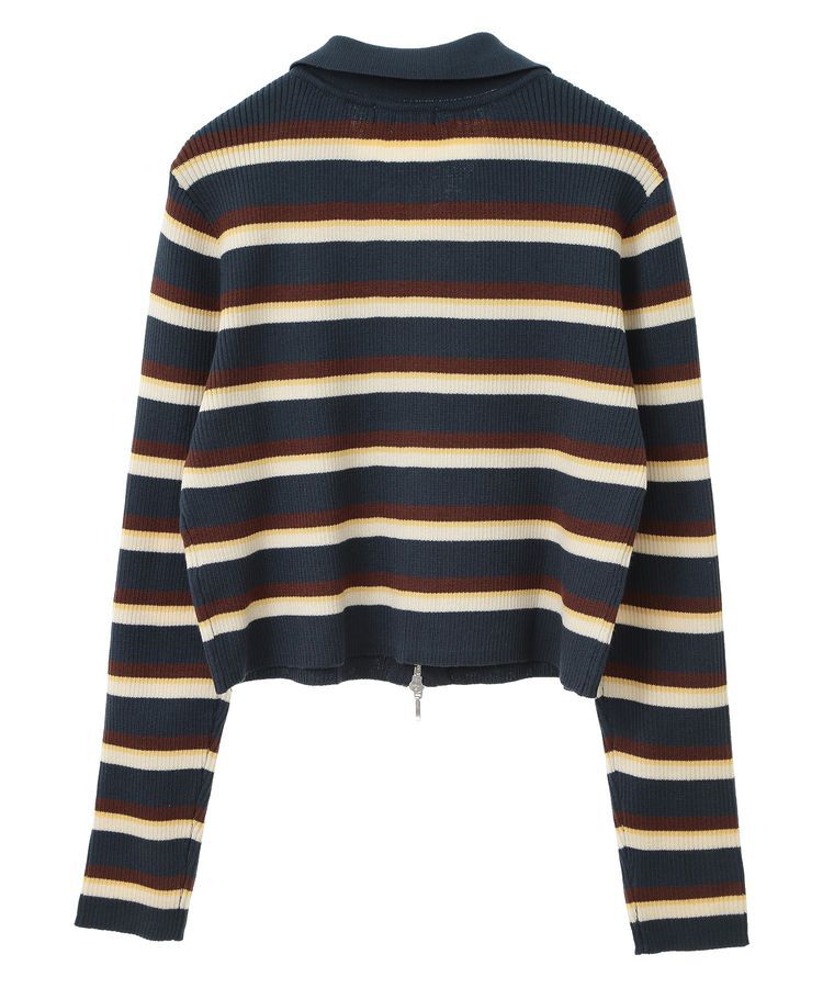 earth music&ecology「Wジップリブカーディガン」|カーディガン|