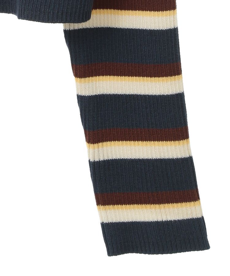 earth music&ecology「Wジップリブカーディガン」|カーディガン|