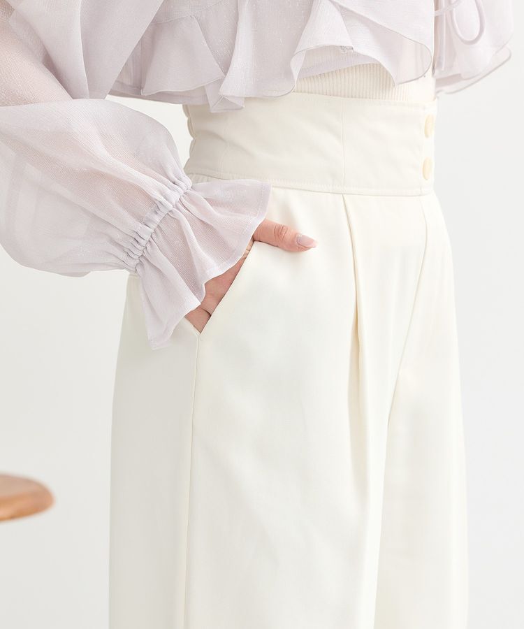 earth music&ecology「ハイウエストワイドパンツ」|その他|