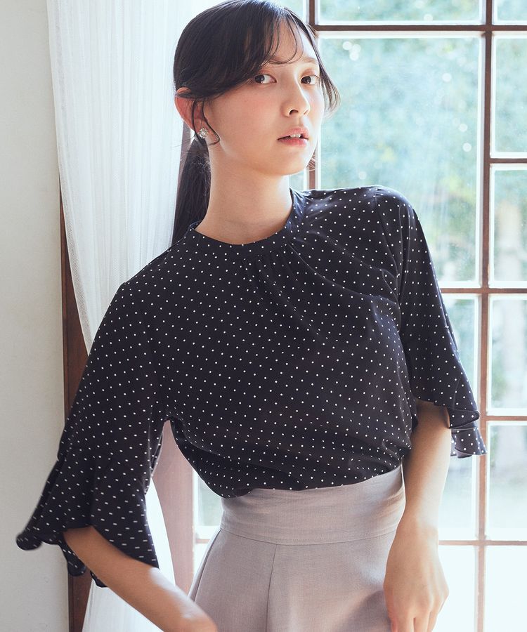 earth music&ecology「フリル7分袖ブラウス」|シャツ・ブラウス|
