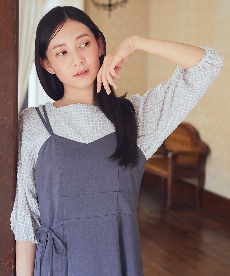 earth music&ecology「前後2wayミニフリンジブラウス」|シャツ・ブラウス|