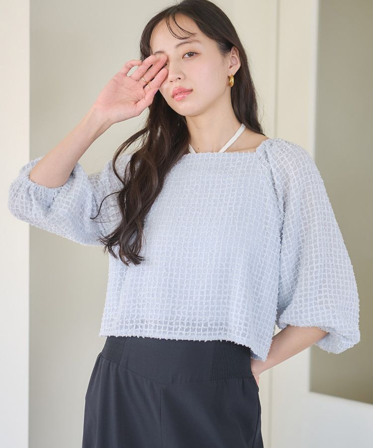 earth music&ecology「前後2wayミニフリンジブラウス」|シャツ・ブラウス|Sax