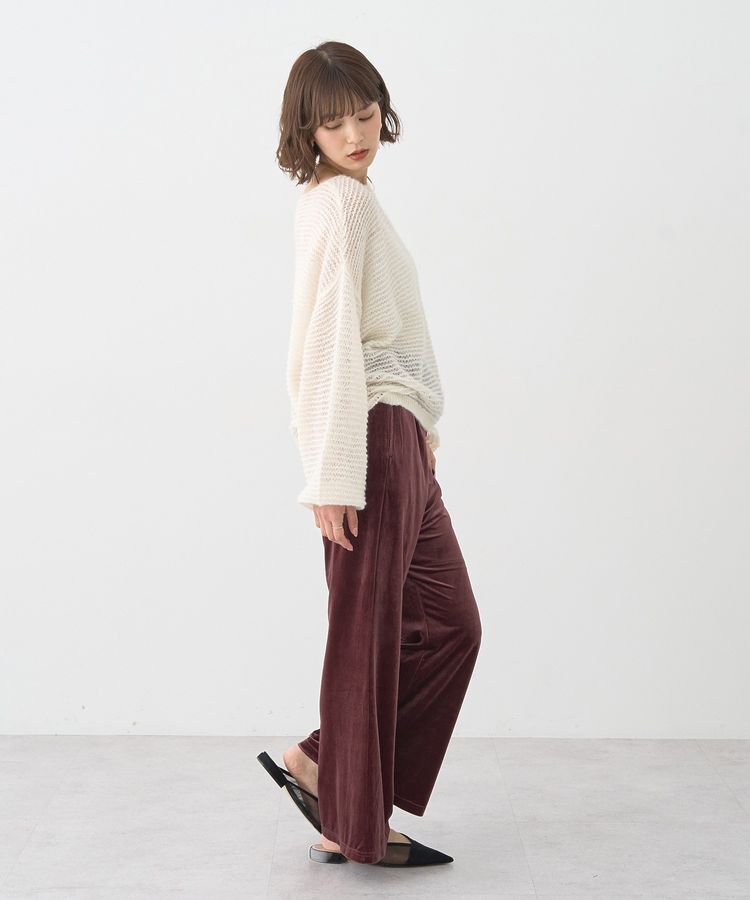 earth music&ecology「ふんわりシアープルオーバー」|ニット・セーター|