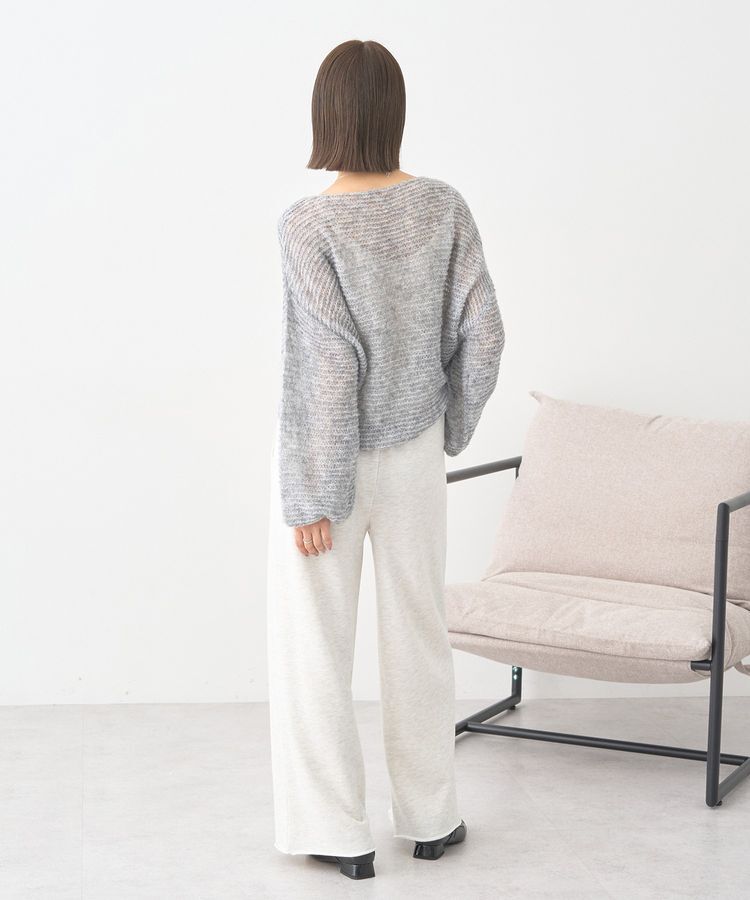 earth music&ecology「ふんわりシアープルオーバー」|ニット・セーター|