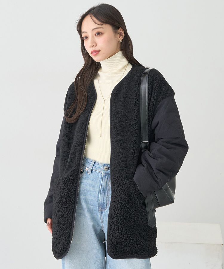 earth music&ecology「ボアキルトミドルコート」|その他|