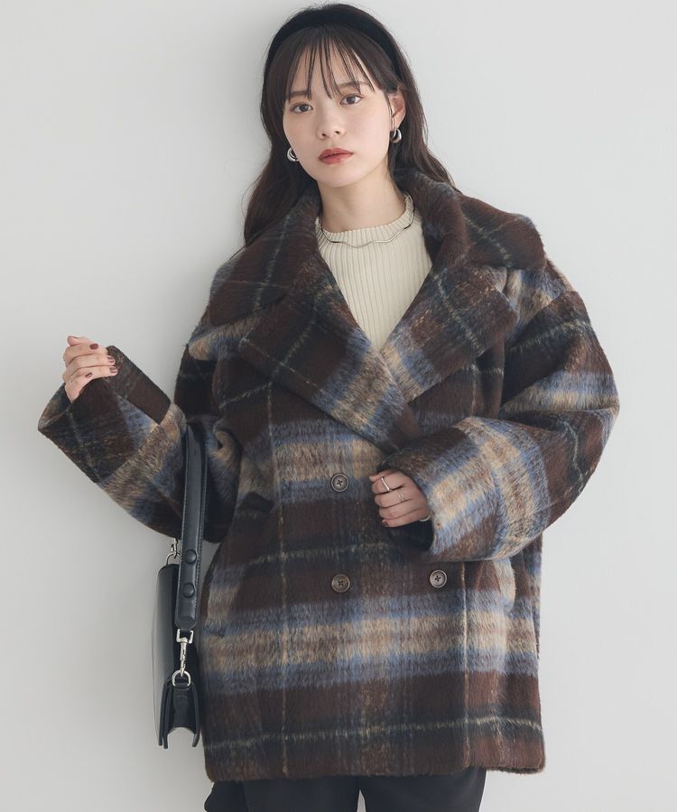 earth music&ecology「チェックシャギーコート」|その他|