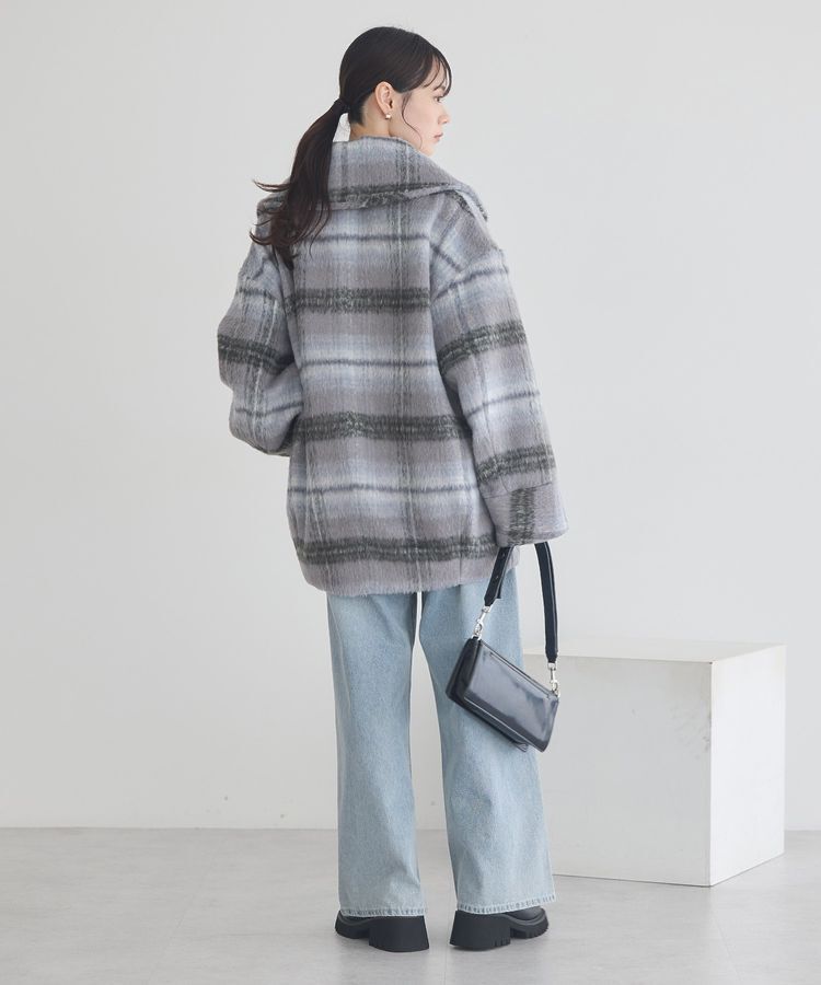 earth music&ecology「チェックシャギーコート」|その他|