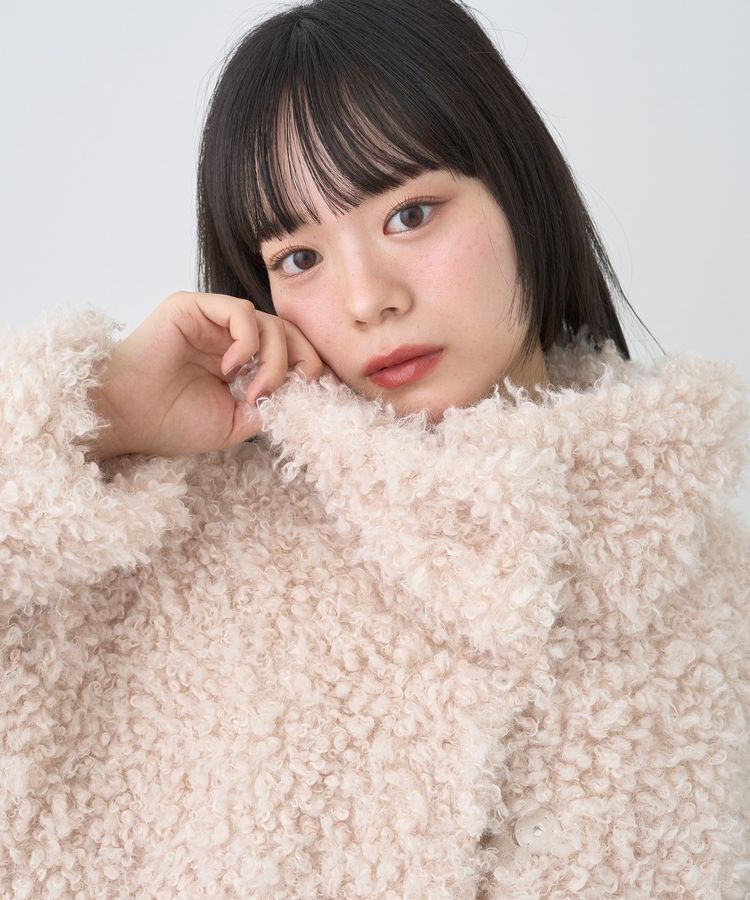 earth music&ecology「プードルファーショートブルゾン」|ブルゾン・スタジャン|