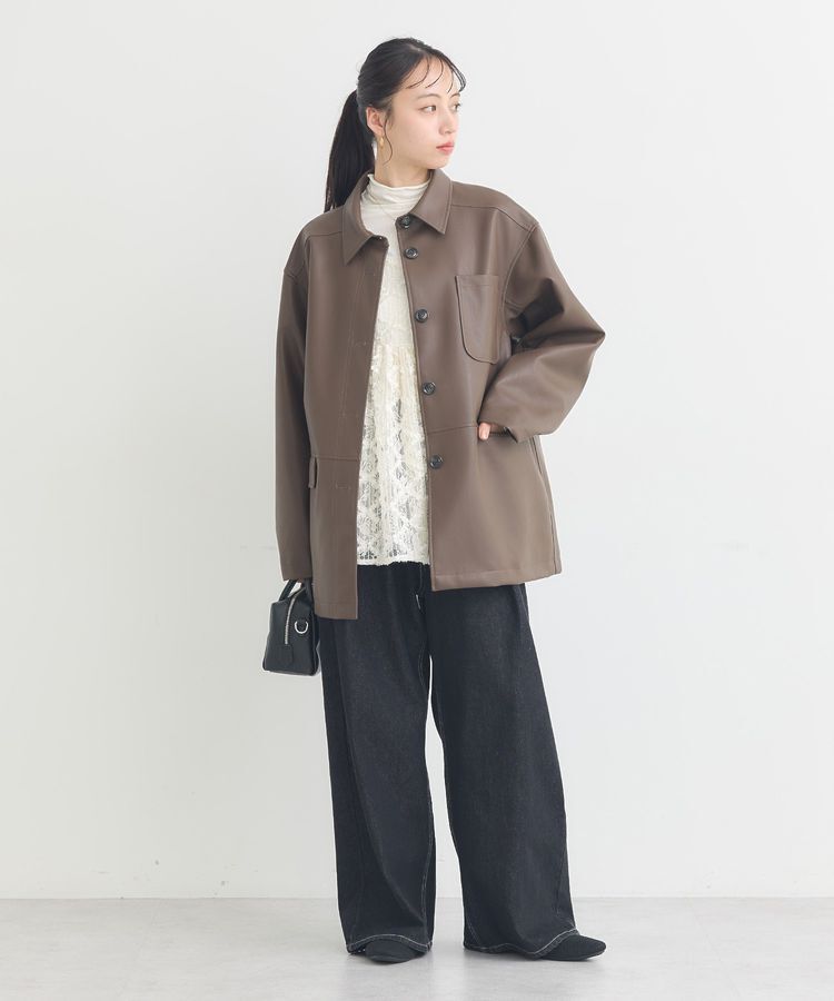 earth music&ecology「あったかフェミニンインナー(シアーハイネック)」|Tシャツ・カットソー|