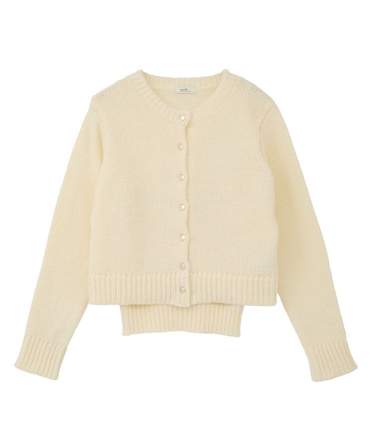 earth music&ecology「SET2点フラワースパンコールカーデ＋ビスチェ」|カーディガン|