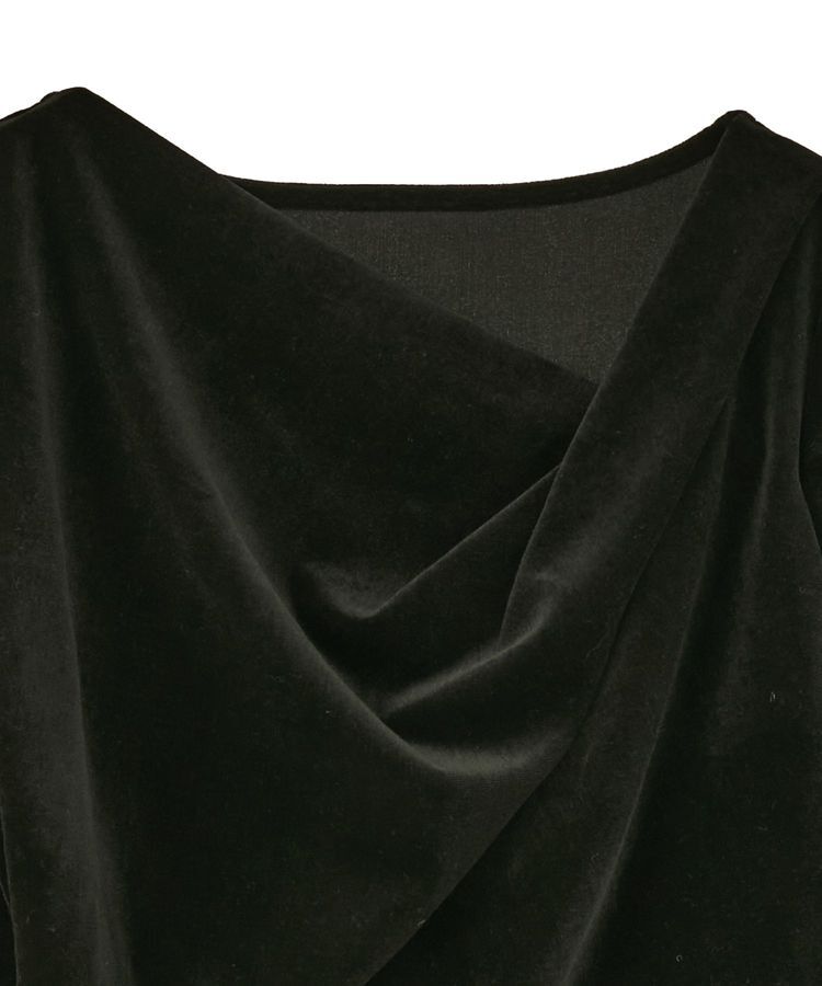 earth music&ecology「シアーベロアドレープネックプルオーバー」|Tシャツ・カットソー|