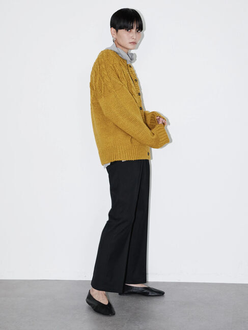  「2WAYポコポコケーブルニットカーディガン」|カーディガン|