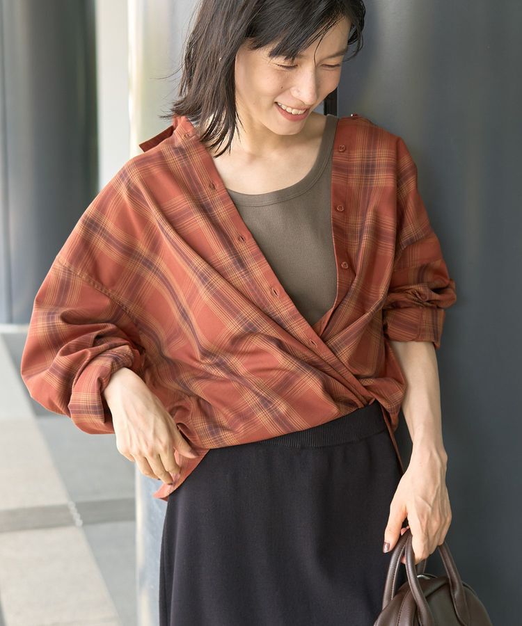 AMERICAN HOLIC「イージーケアチェックシャツ【360&deg;着こなしシャツ】」|シャツ・ブラウス|