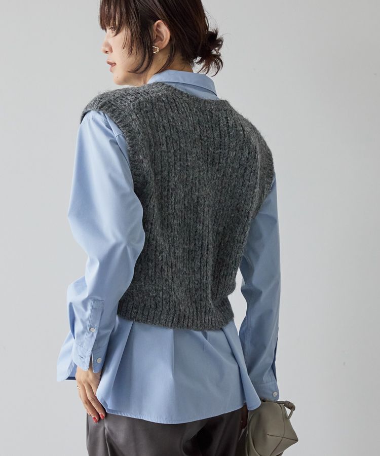 AMERICAN HOLIC「【選べる丈】甘編みニットベスト」|ベスト・ジレ|