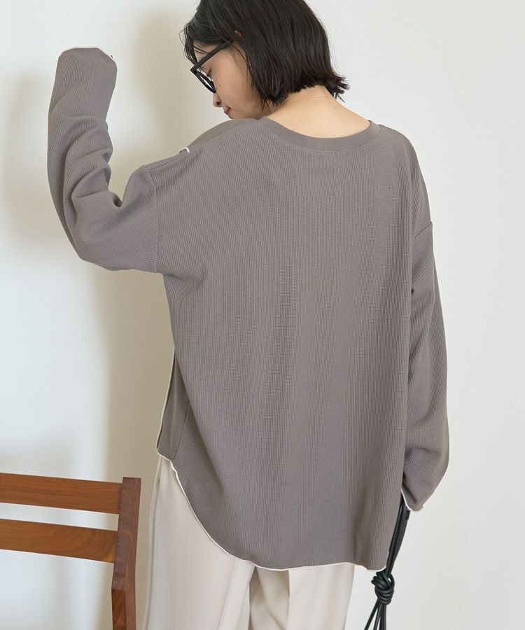 AMERICAN HOLIC「ワッフル配色メロープルオーバー」|Tシャツ・カットソー|