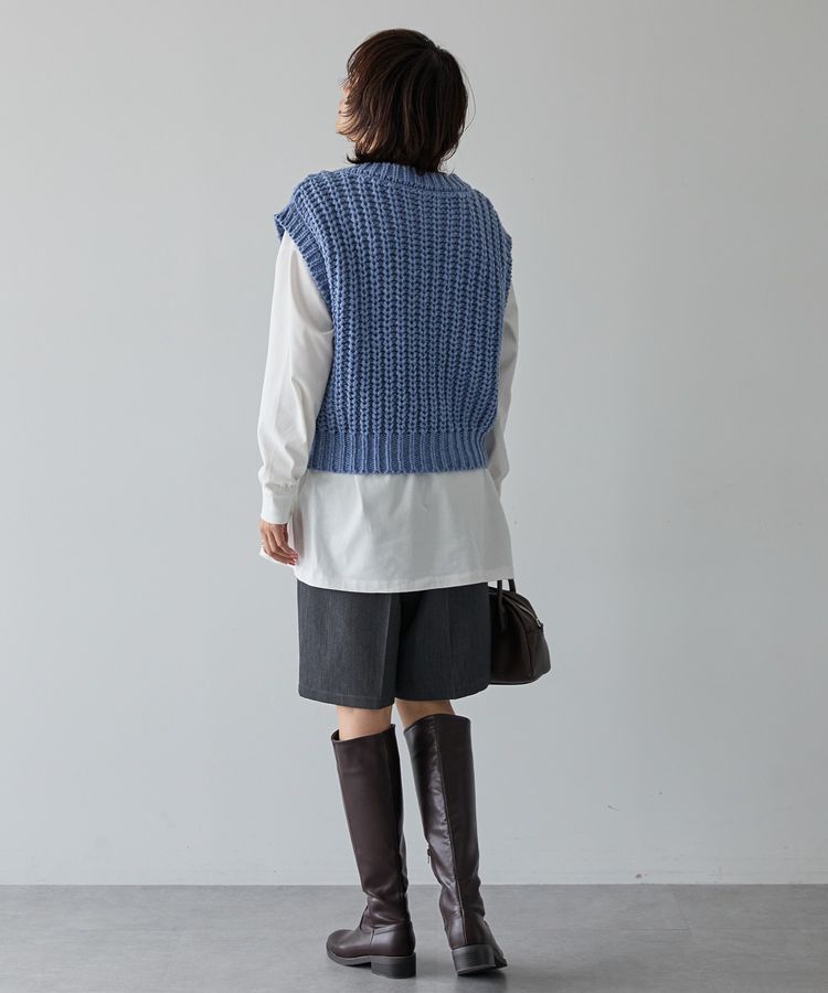 AMERICAN HOLIC「ローゲージVネックニットベスト」|ベスト・ジレ|